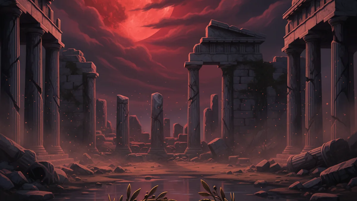 Illustration for The House of Atreus - a famous myths Greek Myths story with moral lessons