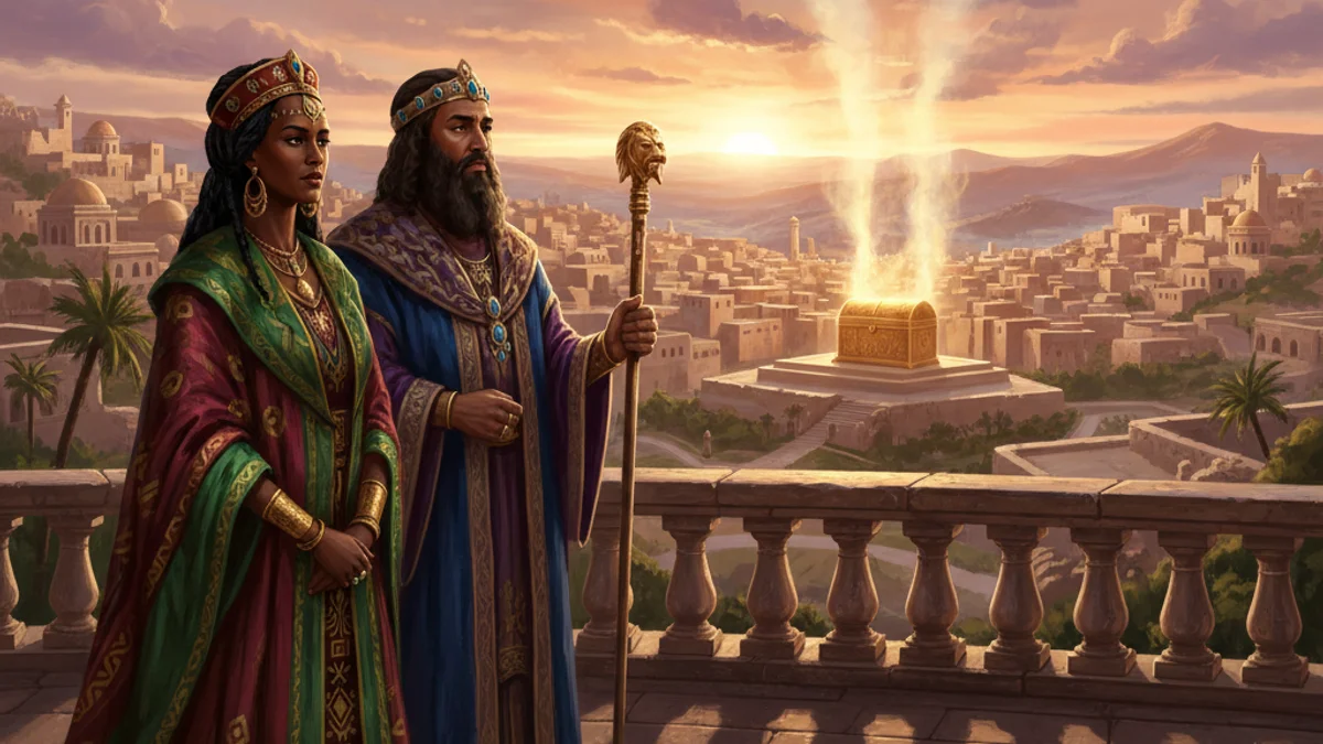 The Kebra Nagast - Origin Legends story illustration from Ethiopian Folklore