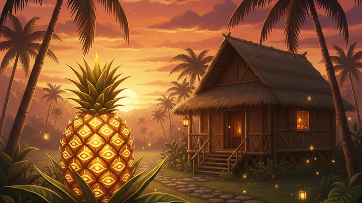 Illustration for The Legend of the Pineapple - a classic tales Filipino Mythology story with moral lessons