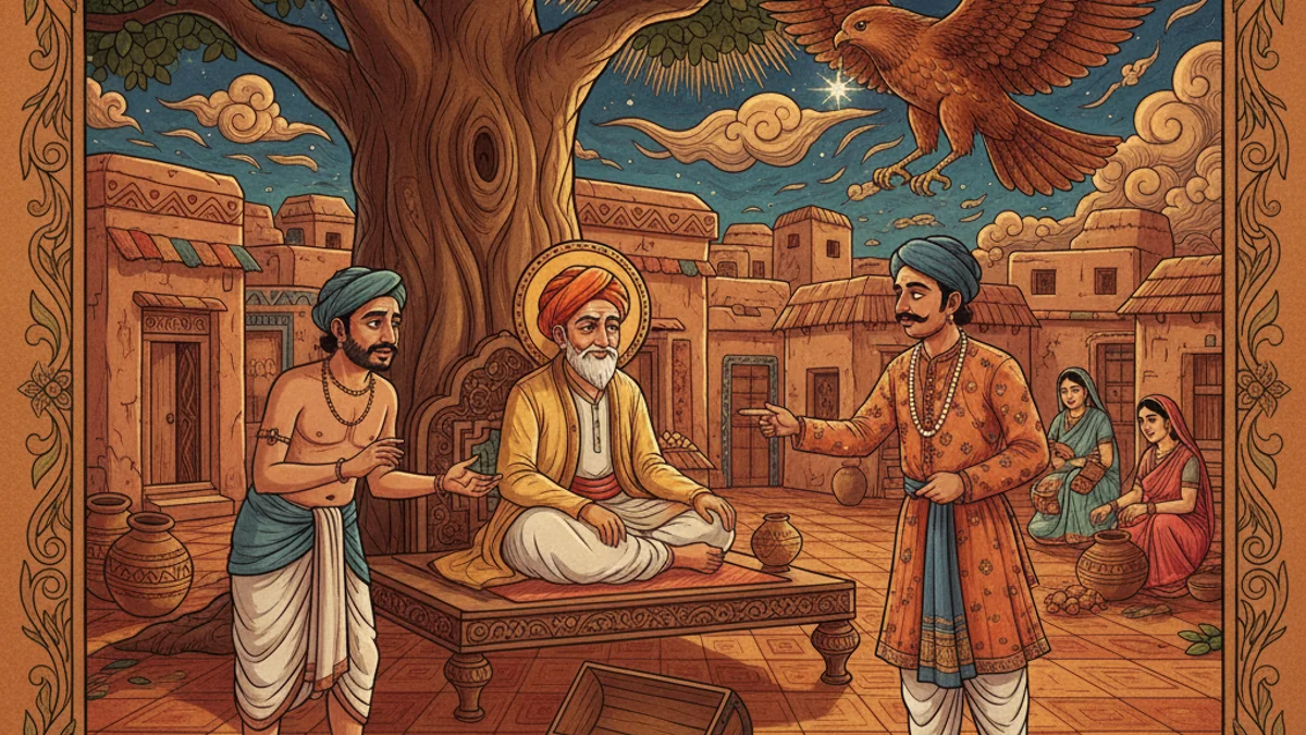 Illustration for The Mice That Ate Iron - a animal stories with life lessons Panchatantra story with moral lessons