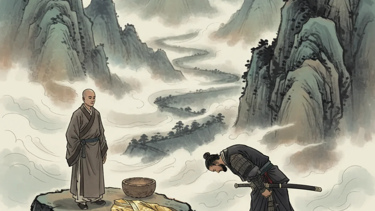 The Original Face - Additional Koans story illustration from Zen Stories