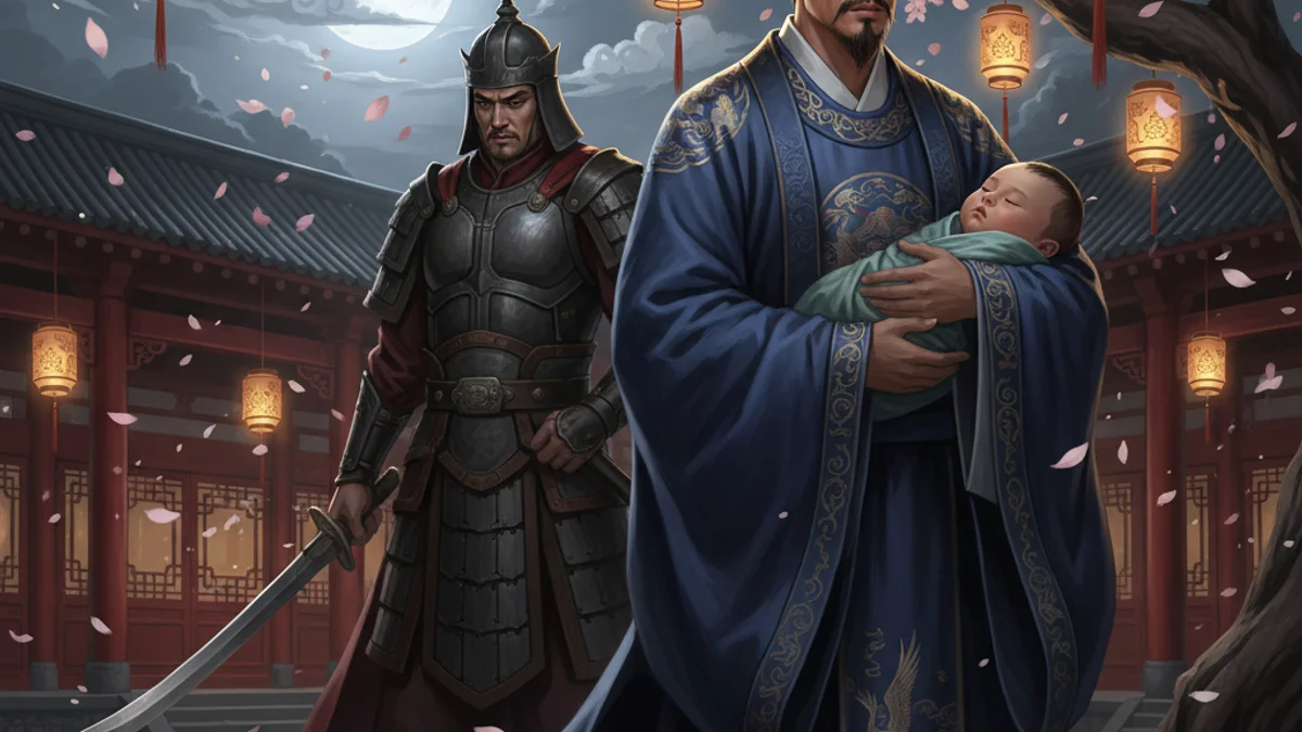 Illustration for The Orphan of Zhao - a four great classical tales Chinese Legends story with moral lessons