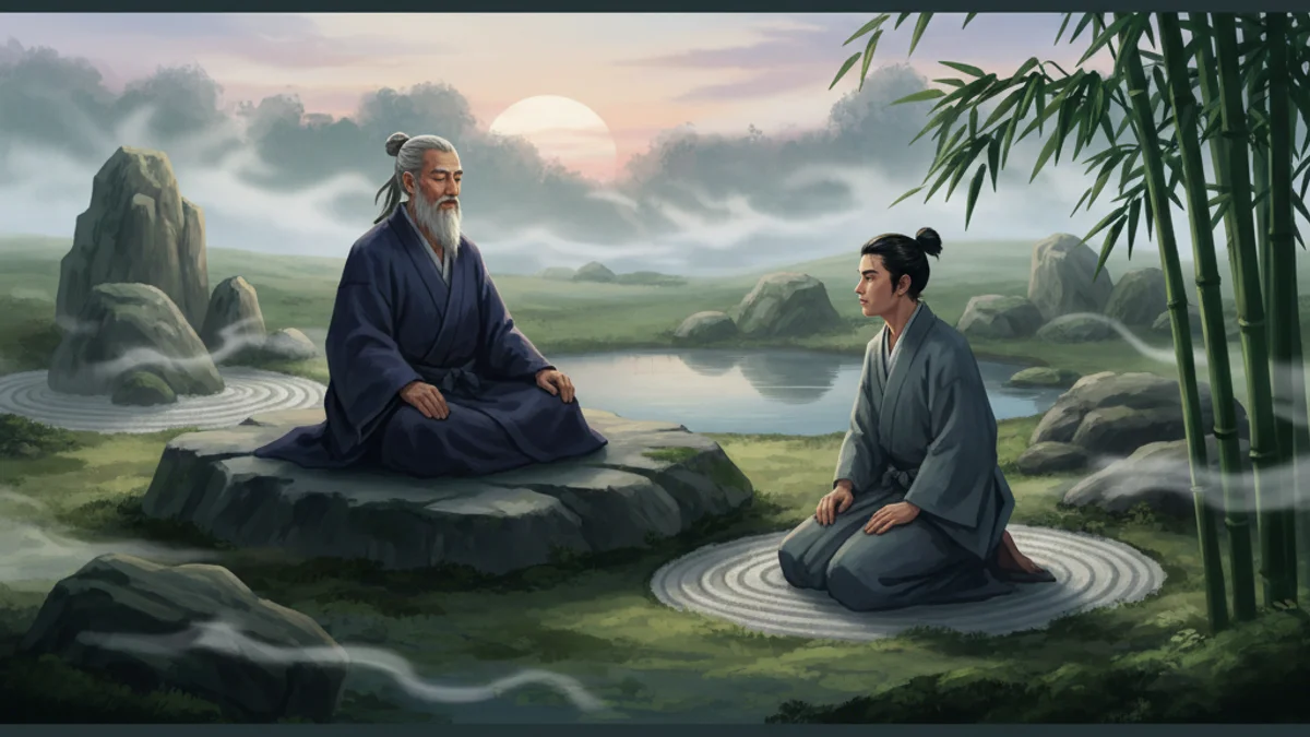 Illustration for The Path of the Sword - a tales of bushido Japanese Samurai Legends story with moral lessons