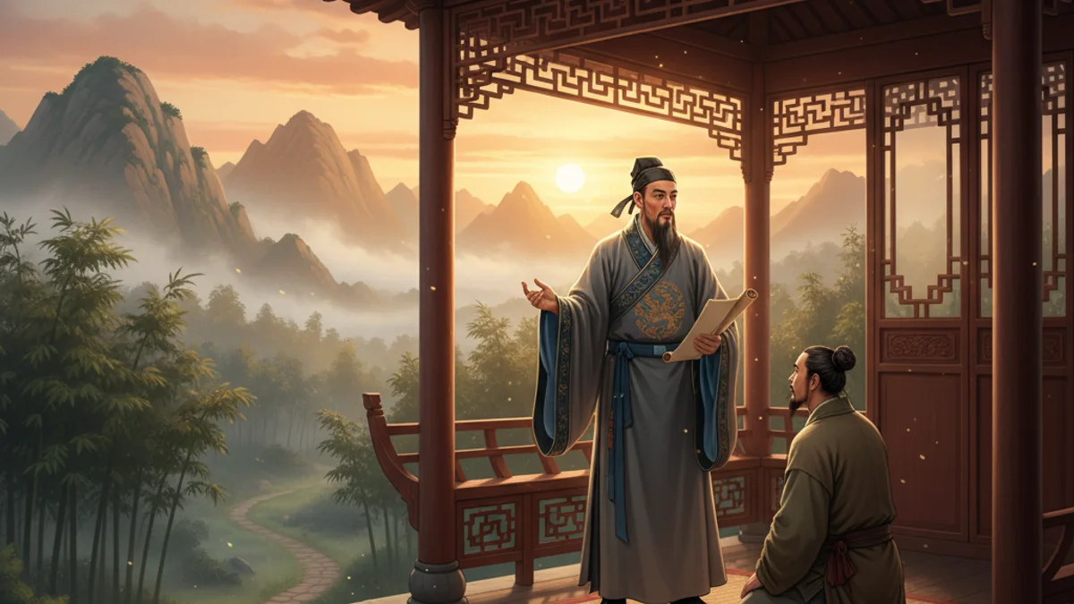 Illustration for The Rectification of Names - a confucian teachings Stories of Famous Philosophers story with moral lessons