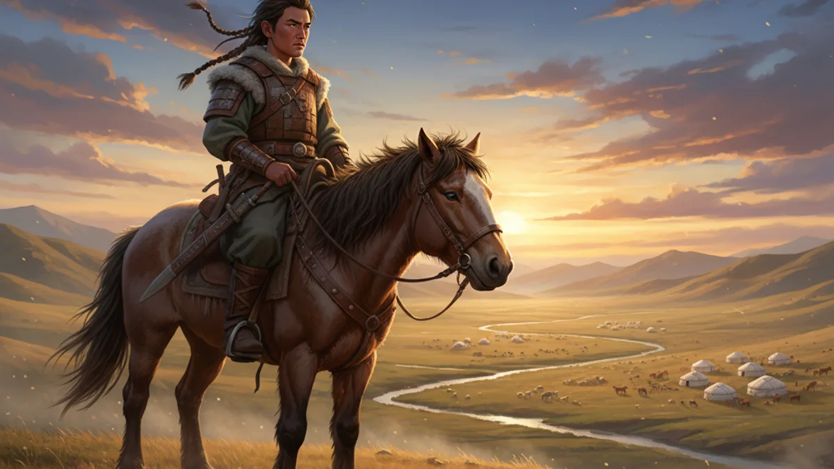 The Secret History - Tales of Mongol Conquests story illustration from Mongolian Epics