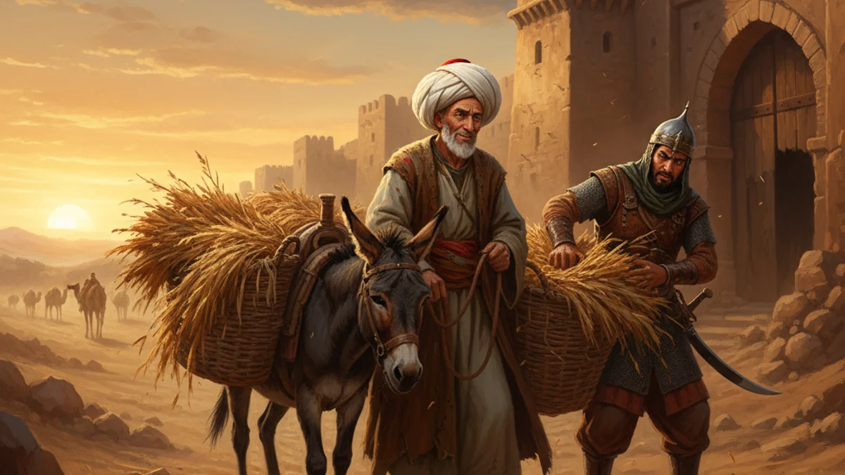 The Smuggler - Mulla Nasrudin Tales story illustration from Sufi Parables