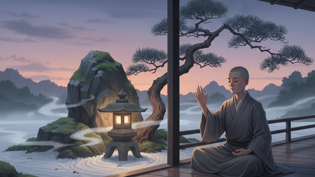 The Sound of One Hand - Zen Stories story illustration from Zen Stories