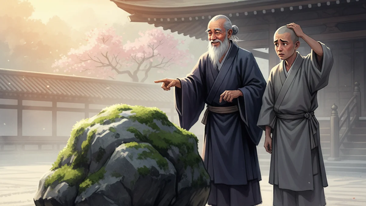 The Stone Mind - Zen Stories story illustration from Zen Stories