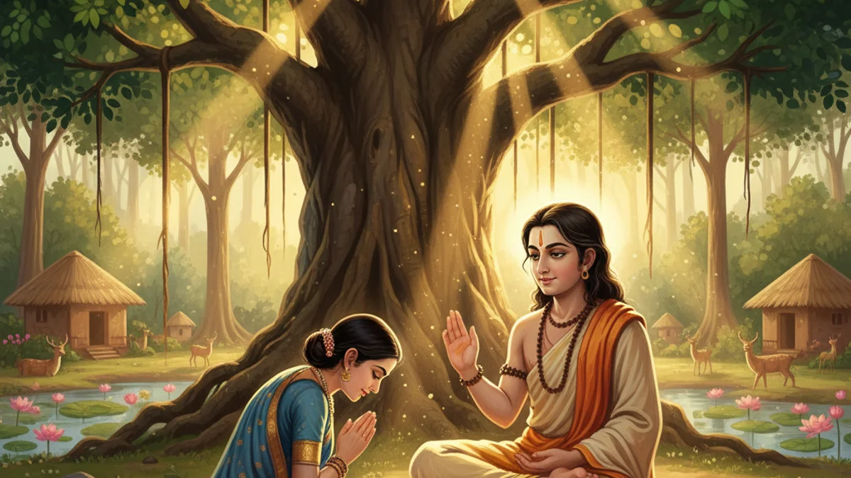 Illustration for The Story of Kapila - a tales from the bhagavata purana Hindu Puranas story with moral lessons