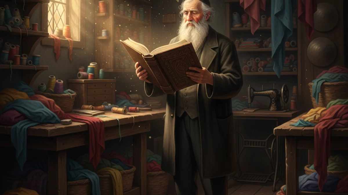 Illustration for The Tailor's Reward - a additional tales Jewish Folklore story with moral lessons