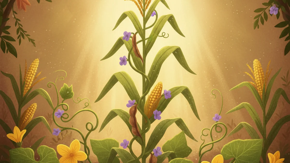 The Three Sisters - Additional Tribes story illustration from Native American Legends