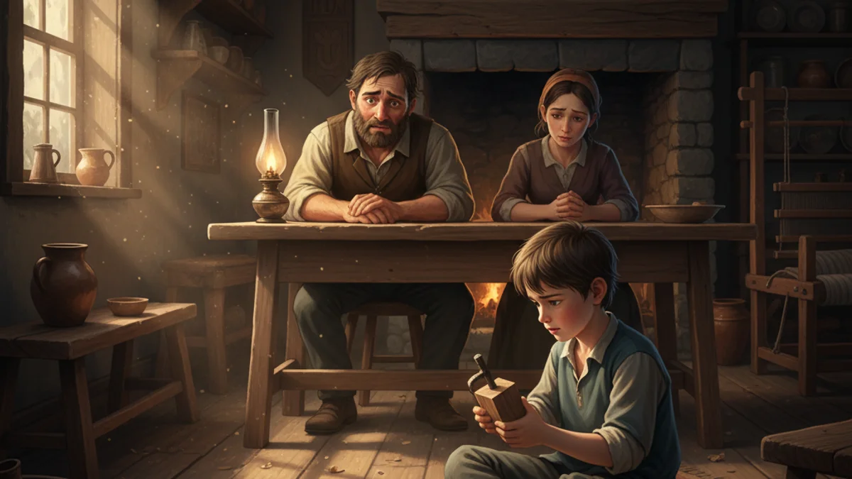 Illustration for The Wooden Bowl - a teaching stories World Wisdom Tales story with moral lessons