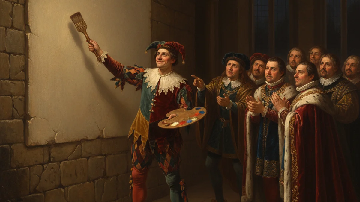 Till the Painter - Till Eulenspiegel story illustration from Trickster Tales