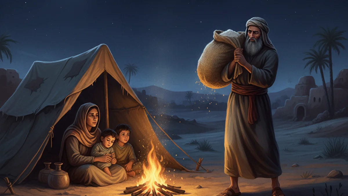 Umar's Justice - Companions story illustration from Islamic Tales