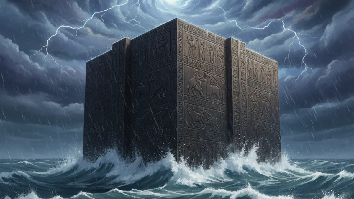 Utnapishtim's Flood - Flood Myths story illustration from Cross-Cultural Themes