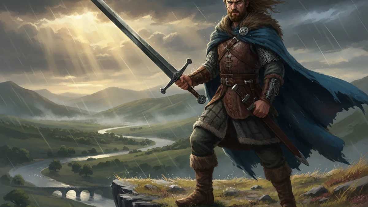 William Wallace - Knights and Nobles story illustration from Medieval Legends