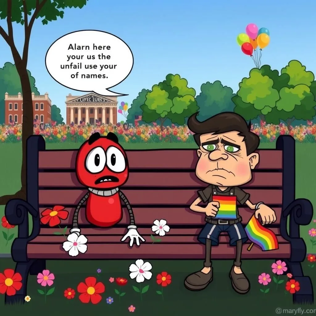 Allarme e Orgoglio - Aesop's Fable illustration featuring Allarme and Orgoglio