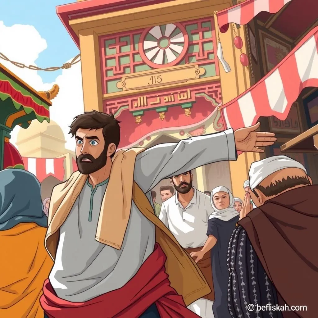 Religioni dell'Errore. - Aesop's Fable illustration featuring Cristiano and Dragomanno