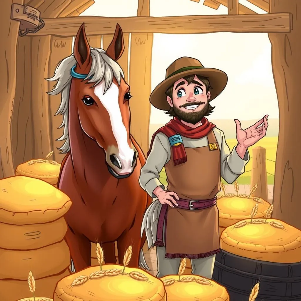 شارژر و میلر - Aesop's Fable illustration about گذر زمان، پذیرش سرنوشت، ماهیت بخت.