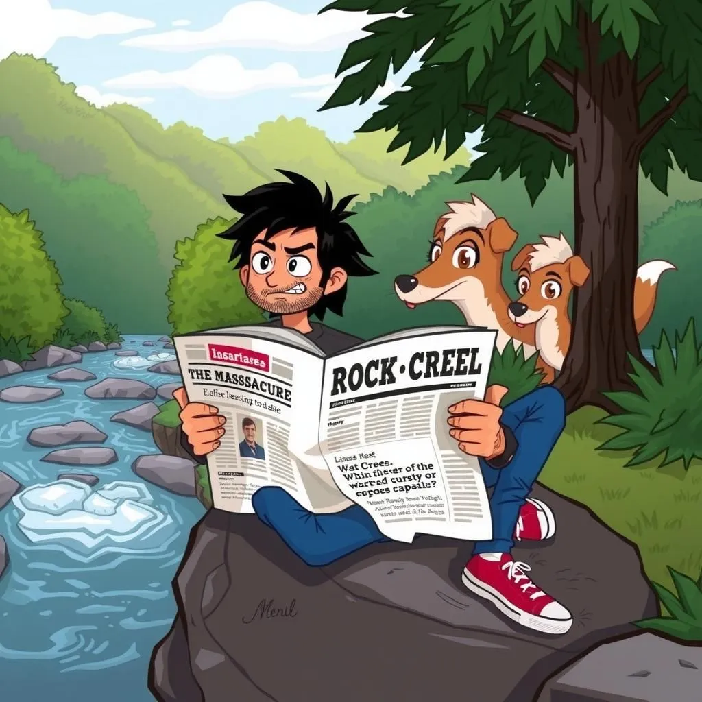 Il Massacro - Aesop's Fable illustration about pregiudizio, moralità, incomprensione culturale