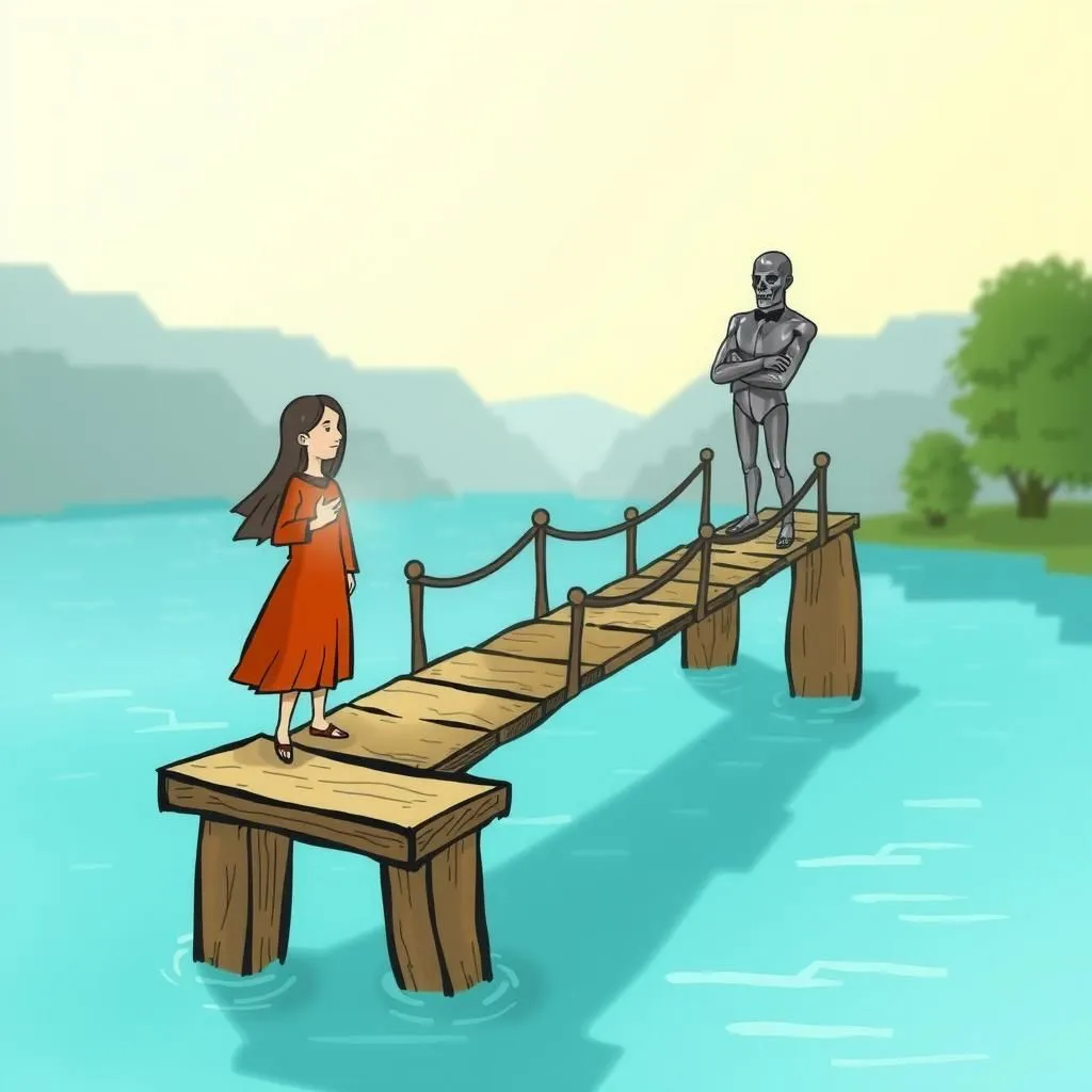 اصل اخلاقی و منفعت مادی - Aesop's Fable illustration about تعارض بین اخلاق و منفعت شخصی، تلاش برای تسلط، ماهیت فداکاری