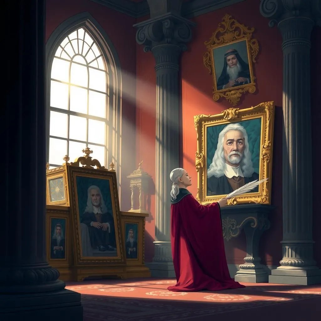 Ang Naghihinagpis na Elektor. - Aesop's Fable illustration featuring Soberanong Elektor and yumao na miyembro