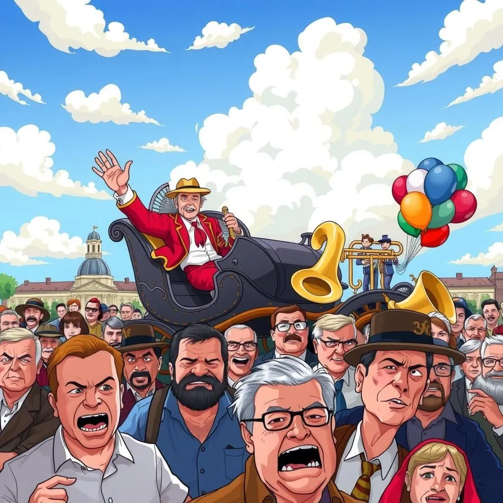 بازگشت نماینده - Aesop's Fable illustration about عدالت، افکار عمومی، طنز