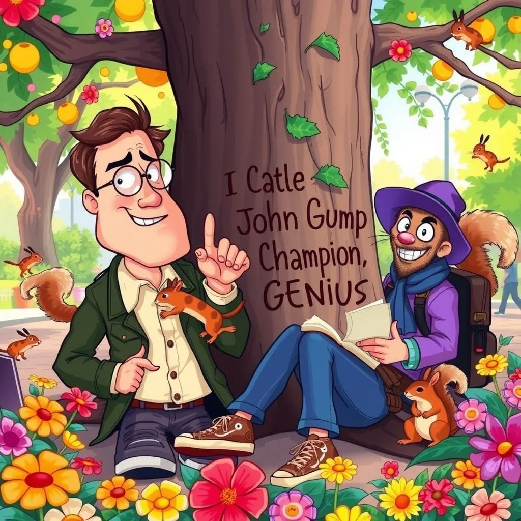 The Writer and the Tramps - Aesop's Fable illustration featuring Ambitious Writer and Tramp